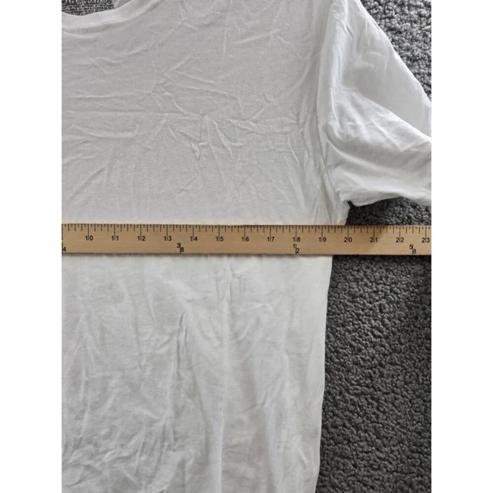 Hanes Originals Supersoft T-Shirt Men's M White Crew Neck Short Sleeve Pullover